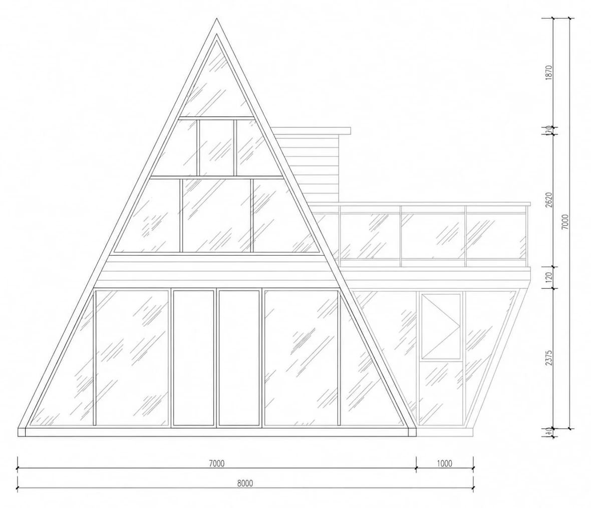ForestHouse, Elewacja frontowa